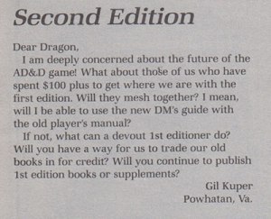 A concerned letter about the cost of a new edition.